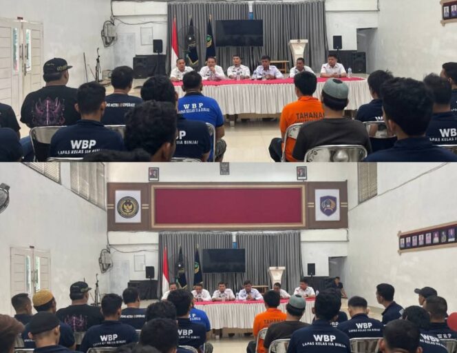 
					Lapas Binjai Gelar Sosialisasi Kamtib, Warga Binaan Diajarkan Pentingnya Rasa Memiliki