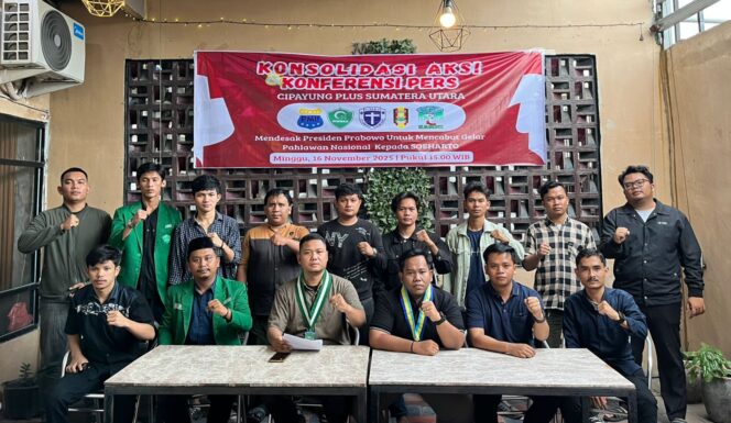 
					Cipayung Plus Sumut Minta Presiden Prabowo Cabut Gelar Pahlawan Soeharto, Ancam Gelar Aksi Besar