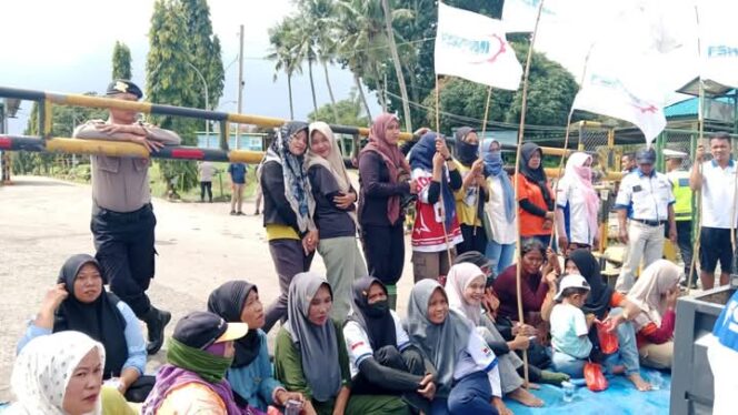 
					Aksi Solidaritas Pekerja PT SMA Tolak PHK Sepihak