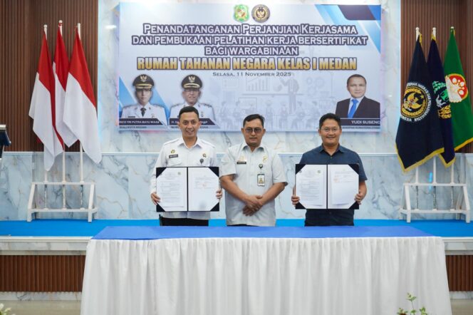 
					Disnaker Medan dan Rutan Kelas I Medan Jalin Kerja Sama Tingkatkan Keterampilan Warga Binaan