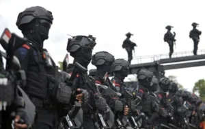 Kawasan Kalibata Masih Dijaga Ketat Brimob Usai Bentrokan