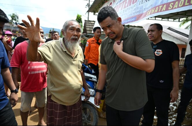 
					Bobby Nasution Terobos Daerah Banjir dan Longsor Parah di Tapteng,