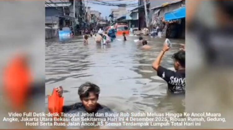 Tanggul Laut Diduga Jebol, Rob Menghantam Ancol hingga Bekasi