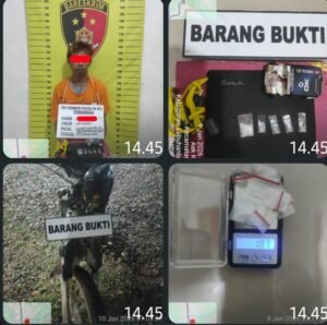 Polsek Na IX-X Polres Labuhanbatu Ungkap Kasus Penyalahgunaan Sabu di Aek Kota Batu