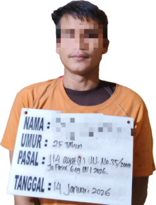 Genggam Sabu 0,3 Gram, Pengedar Dibekuk Polsek Panai Tengah di Sei Nahodaris