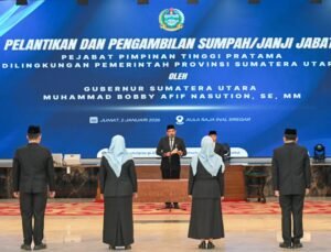 Lantik Empat Eselon II, Bobby Nasution Tekankan Kerja Cepat-Tepat dan Pangkas Program Lamban