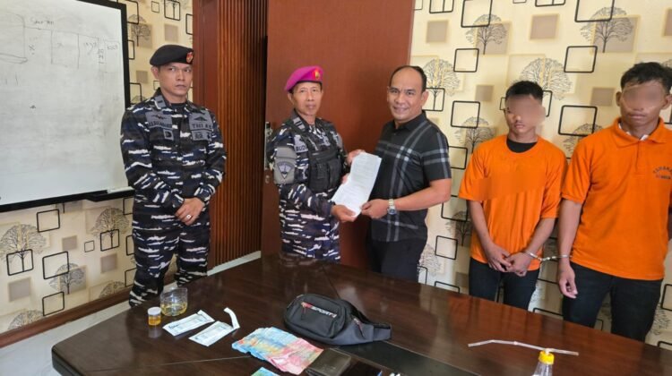 Marinir–Kamla Bergerak, Dua Pengedar Sabu Baru Diserahkan ke Polres Langkat