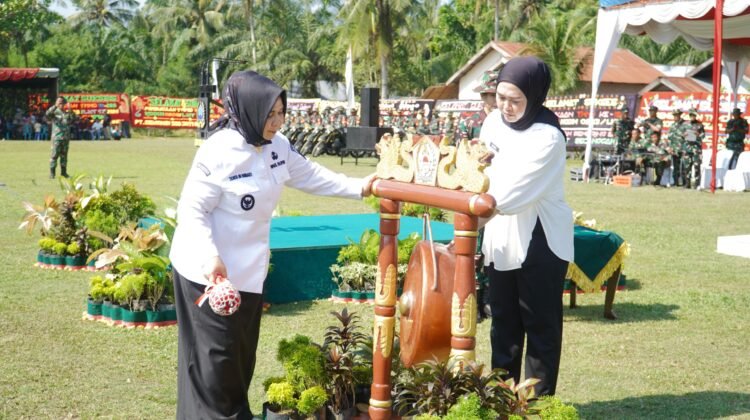 TMMD ke-128 Dimulai di Gebang, Wabup Tiorita Gaspol Percepat Pembangunan Desa