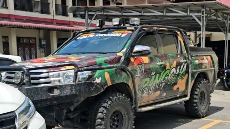 Diam diam Mobil Loreng BK 547 GS Raib dari Polres Langkat..?